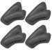 Comfort Heel Pads for Shoes Leather Heel Cushions for Heel Pain Relief Blister Prevention High Heel Comfort Pads for Women Men Heel Protectors and Liners (4 Pairs Leather Dark Grey)