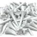 NorthPointe 1 1/2 Short Plastic Golf Tees - Pack of 50/100 in High Visibility White - Durable Tees for Irons, Par Threes, Hybrids, and Driving Range - Buy Online on GoSupps.com