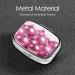 Shop Pink Christmas Balls Printed Square Pill Box | Portable Travel Medicine Organizer - Buy Online on GoSupps.com