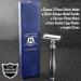 Classic DE Safety Razor - Silver Antique Handle for Retro Shaving - Perfect for Wet Shaving (No Blades Included - Buy Online on GoSupps.com