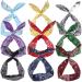 Wire Headband  9 Pcs Wire Headbands for Women Bandana Wire Headbands Tie Headband for Girls Wired Bow Headbands for Women Ajustable Twist Headband Wire Head Bands Twist Hair Band Bendable Headbands for Women's Hair Tie T...