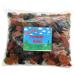 Ellies Jellies Football Gums 1kg Bag Gums Fruity & Liquorice Flavour Red Green Yellow Orange Black Football Themed