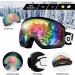 Odoland Snow Ski Helmet and Goggles Set - Sports Protective Gear for Skiing and Snowboarding - Black - Size S (21-22''/54-56cm) - Buy Online on GoSupps.com