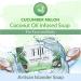 Coco Fiji Organic Coconut Oil Cucumber Melon Soap Bar for Face and Body - 7 oz (Pack of 3) - Buy Online on GoSupps.com
