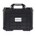 Tactical45 Hard Case with Foam Weatherproof Black Hard Carrying Case for Outdoors and Traveling 16 x 13 x 7in Foam Case