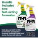 RMR Brands Mold Killer & Stain Remover Bundle - Complete Mold Prevention Kit with Disinfectant Spray - 2 x 32 Ounce Bottles - Buy Online on GoSupps.com