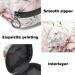 Peony Flower Menstrual Cup & Pad Storage Bag - White Pink, Portable Period Kit Pouch - Color 15 - Buy Online on GoSupps.com