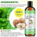 Coconut Oil Pulling for Teeth & Gums - 237ML Coconut & Peppermint Mouthwash Fresh Breath Teeth Whitening Gum Health | Includes Tongue Scraper & Measuring Cup - Buy Online on GoSupps.com
