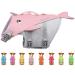Vivaglory Hundeschweimwnst for small and medium-sized dogs sporty dog swimming vest with adjustable nylongurten simply put on and out Sakura Rosa L: 66-79 cm (Ribcage Girth) Sakura Rosa