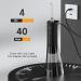 Mornwell Cordless Water Flosser - IPX7 Waterproof, 3 Modes, 4 Jet Tips, USB Rechargeable - Black - Buy Online on GoSupps.com