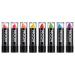 Moon Glow - 5g Neon UV Glitter Lipstick - Set of 8 - Glows brightly under blacklights