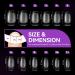 Gelike Extra Short Coffin Nail Tips - 120PCS Full Cover XS Soft Gel X Nails for Extensions | Pre Etched Clear False Press on Nails - PMMA Resin Strong Gel | 12 Sizes Coffin Shaped - Buy Online on GoSupps.com