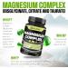 3in1 Magnesium Complex 20% Purified - 500mg of Magnesium Bisglycinate Citrate & Oxide for Muscle Relaxation Mood Bone Health & More - 90 Capsules - Buy Online on GoSupps.com