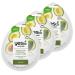 Yes To Avocado Fragrance-Free Hydrating Cream Mask, Pore Purging Formula To Hydrate Dry Skin & Plump Skin, Locks In Moisture, With Antioxidants & Hyaluronic Acid, Natural, Vegan & Cruelty Free, 3-Pack