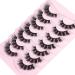 JIMIRE 6D Wispy Mink False Eyelashes - Natural Cat Eye Look - 15MM - 7 Pairs Pack - Buy Online on GoSupps.com