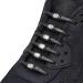 HICKIES Elastic Tie-Free Shoelaces 2.0 (Black Silver) - No Tie Shoe Laces for Comfort & Style | International Shipping Available - Buy Online on GoSupps.com