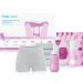 Frida Mom Postpartum Recovery Essentials Kit, Includes Disposable Underwear, Instant Ice Maxi Pads, Perineal Healing Foam, Perineal Healing Pad Liners and Upside Down Peri Bottle (11pc Gift Set) with Peri Bottle