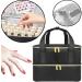 JAYIOLA Nail Polish Organizer with Sturdy Handles Double Layer Nail Polish Holder - Buy Online on GoSupps.com