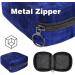 Menstrual Pad Bag with Zipper | Ladies Napkin Pouch & Tampons Collection Bag for Women & Girls - Blue Background - Buy Online on GoSupps.com