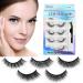 SAOTAENG Reusable Self Adhesive Eyelashes Natural Look  No Eyeliner or Glue Needed and Easy to Put On  Reusable Self Sticking False Eyelashes (5pairs)