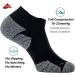 CWVLC Unisex Cushioned Compression Athletic Ankle Socks 6-Pack - Black, Charcoal, Royal - Large Size - Buy Online on GoSupps.com