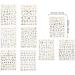 Minkissy Santa Stickers 9 Sheets Christmas Nail Stickers 3D Golden Nail Art Self-adhesive Stickers Decals Tips Wraps for Women Girls Christmas Hoilday Nail Decor (Random) Glitter Stickers - Buy Online on GoSupps.com