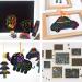 Scratch Art 50 Sheets + 5 Wooden Stylus + 4 Stencils + Pencil Sharpener Browill Arts and Crafts Supplies for Kids  DIY Projects  Black Paper Magic Rainbow Painting Boards 13 X 19 cm - Buy Online on GoSupps.com
