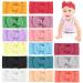 Aolso Baby Girl Nylon Headbands 15pcs Newborn Headbands Baby Headbands Hair Bands Baby Girl Bows Toddler Hairbands and Bows Child Hair Accessories Twist style-15pc