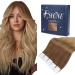 FSHINE TAPE in Invisible Tape Hair extensions Real hair 45cm tape in extensions ombre balayage balayage golden brown to dark blonde skin shot hair extensions 20 grams #ba10/14 4. tape #10/14 45cm
