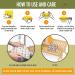 HUNNYBEEE Beeswax Wrap - 7 Pack Sustainable Reusable Food Wrap in 3 Sizes (S M L) - Buy Online on GoSupps.com