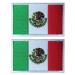2 PCS AliPlus Mexico Flag Patch Embroidered Tactical Military Morale Patch Hook and Loop
