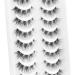 Veleasha Fluffy Wispy Faux Mink Eyelashes - 10 Pairs Criss-Cross False Lashes for Fox Eye Look | International Shipping Available - Buy Online on GoSupps.com