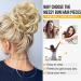 Norhogo Messy Hair Buns Extensions Curly Wavy Hair Extension Curly Wavy Messy Synthetic Bun Hairpiece for Women Thick Hair Pieces Wavy Curly Ponytail (Dirty Blonde) - Buy Online on GoSupps.com