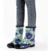 CKWLXQY Women's Waterproof Floral Printed Rain Boots - Blue, Size 10 | Mid Calf Rubber Shoes for Outdoor Gardening, Fishing & Farming - Buy Online on GoSupps.com