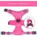POPOT Reflective Dog Harness - No-Choke Adjustable Soft Padded Vest for Small Dogs (Pink) with Control Handle - Buy Online on GoSupps.com