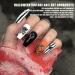 Halloween Nail Charms 32 Pcs 3D Star Moon Heart Cross Skull Spider Rhinestones - Black Nail Jewelry for DIY Nail Art - Buy Online on GoSupps.com