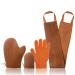4 pack Self Tanning Mitt Applicator Kit, with Self Tan Mitt applicator, exfoliating gloves, Tanning back lotion applicator, mini Self Tanner Mitt, Self Tanner Mitt,Tanning Mitt Applicator Kit 4 Tan Kit