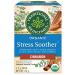 Traditional Medicinals - Organic Stress Soother Herbal Tea (Pack of 1) - Ease Stress Tension and Irritability - 16 Tea Bags Total Stress Soother 16 Count (Pack of 1)