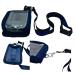 Sevas Diabetic Care - Bag for Taking on - For the Freestyle Libre Measurement device 1 2 & 3 - shoulder bag with a belt clip and viewing window - including Um Han gang - Dark blue