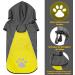 Kpuplol Hundersmantel | Waterproof Dog Raincoat with Hood & Reflex Stripes | Ultra-Light Breathable Dog Jacket for Small Medium & Large Dogs | Outdoor Hiking M Black/Yellow - Buy Online on GoSupps.com