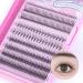 Mlen Diary 296pcs Manga Individual Lash Anime Lash Clusters With Glue Diy Eyelash Extension Natural Look 11-12-13mm False Eyelashes 4 in 1 Wispy C Curl Cat Eye Mink Lashes Reusable 1 MIX 4IN ONE 296PCS