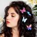 18 Pcs Colorful Butterfly Hair Clips - 90s Glitter Barrettes for Women, Girls, Teens - Small Realistic Hair Accessories - Blue Style - 1.9 x 1.4 Inch - Buy Online on GoSupps.com