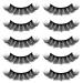 Buy Sibba 3D Multi-Layered Curly False Eyelashes - 5 Pairs of 18mm Faux Mink Eye Lash Extensions (Style 04) | Dramatic & Fluffy Volume for Stunning Eyes - Buy Online on GoSupps.com