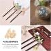 HOOTNEE 50pcs hairpin accessories rhinestone hair clips DIY flower Headdress Accessory the flowers Golden 1X1cm - Buy Online on GoSupps.com
