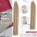 Moresoo Blonde Tape in Hair Extensions - Real Human Hair Medium Blonde with Platinum Highlights | 16 Inch 20 Pieces/50g #P6/60 - Buy Online on GoSupps.com