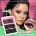 Buy Eefofnn Lash Clusters Kit - 60D 80D 100D Fluffy Eyelash Extensions for Beginners | Thick Volume Cluster Kit with Bond Seal & Tweezers - 12-18mm DIY - Buy Online on GoSupps.com