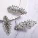 Molain 3 Pcs Large Diamante Flower Leafy Barrette Bridal Wedding Hairpins - Vintage Crystal Pearl Design Hair Clip for Women Girls (Style B) - Buy Online on GoSupps.com
