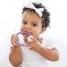 Ryan and Rose Cutie Teether Rattle (Orchid) - Soft Silicone Teether Toy - Buy Online on GoSupps.com