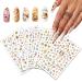 Nail Stickers EBANKU Angel Nail Art Stickers 3D Self Adhesive Stickers for Nails Angel Nail Decals Cupid Baby Love Flower Nail Art Decoration DIY Manicure Nail Design