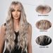 HAIRCUBE Ombre Ash Blonde Wigs for Women - Synthetic Curly Hair Wig with Bangs for Everyday Wear - Buy Online on GoSupps.com